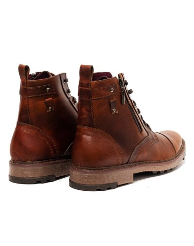 Botines en cuero para hombre outlet shop vicenzo miel