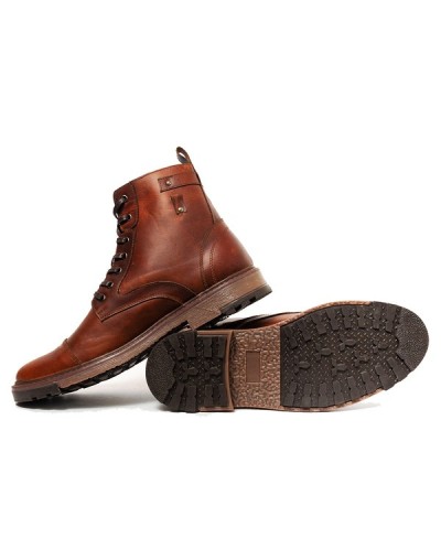 Botines en cuero para hombre outlet shop vicenzo miel