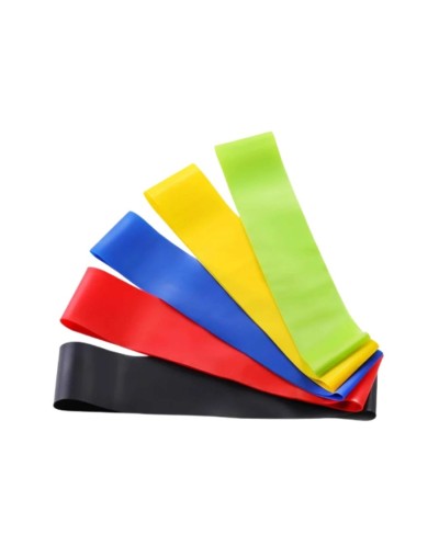 Kit bandas elásticas para pilates yoga x 5 und