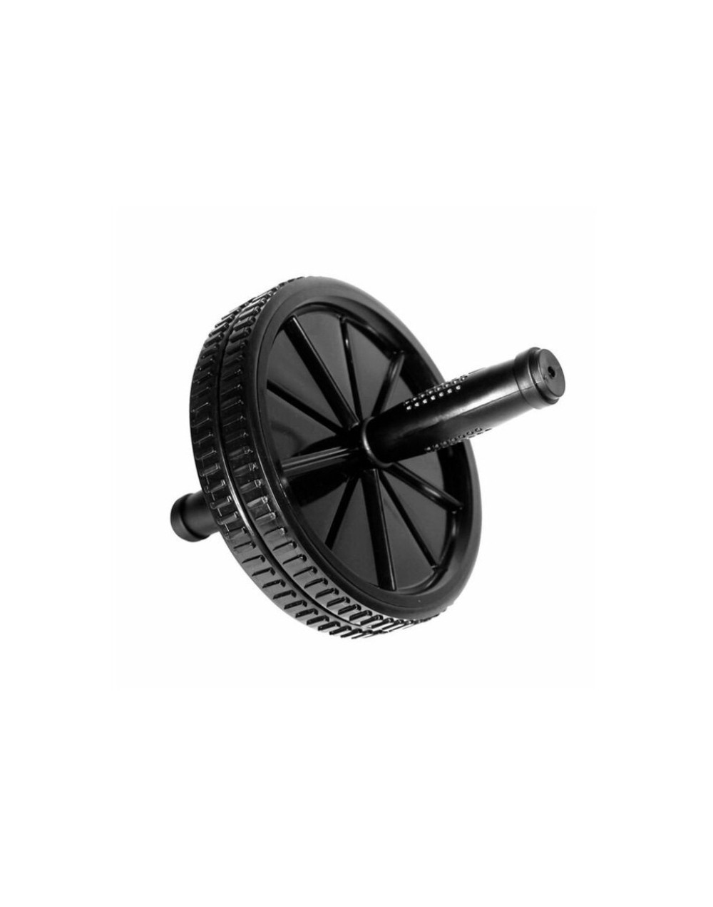 Rueda abdominal negra