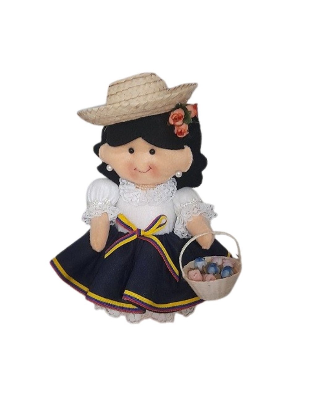 Muñeca campesina en paño lency