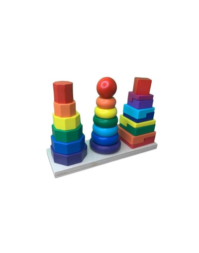 Torre arco iris x 3