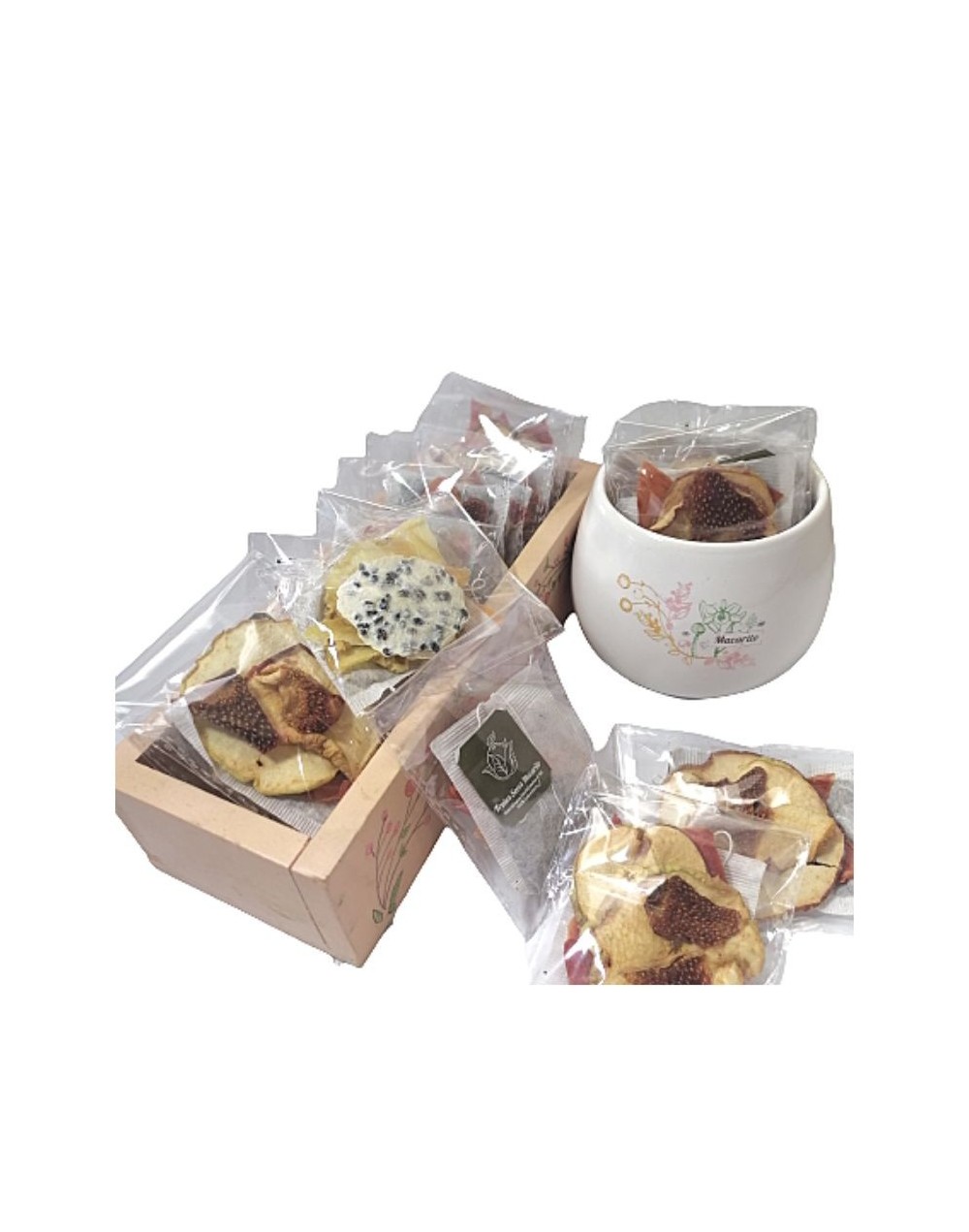 Aromáticas con fruta deshidratada naturalmante al sol x 50 sobres