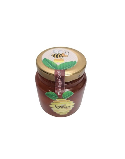 Miel de abejas multifloral. frasco de 182 gramos.