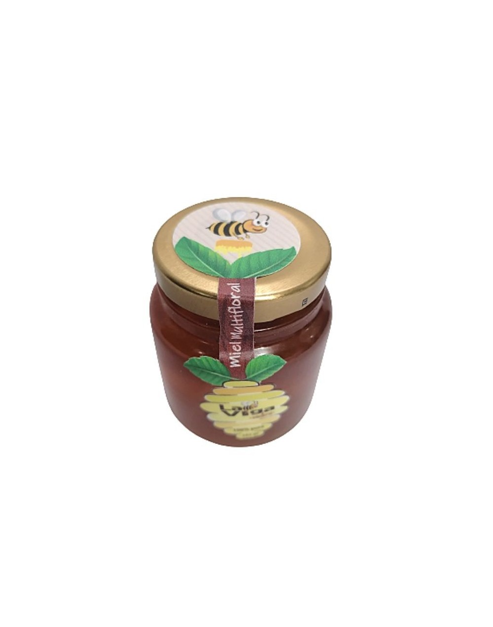 Miel de abejas multifloral. frasco de 182 gramos.