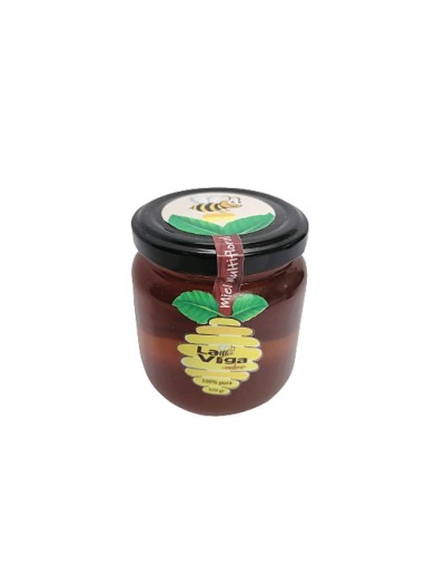 Miel de abejas multifloral. Frasco de 320 gramos.
