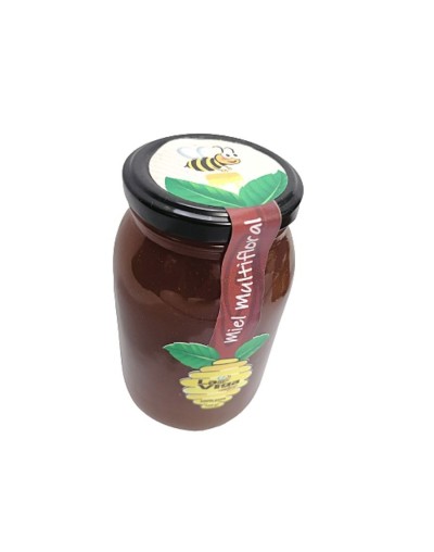 Miel de abejas multifloral. Frasco de 700 gramos.