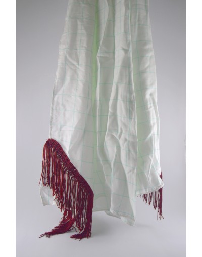 Pashmina Blanca cuadros