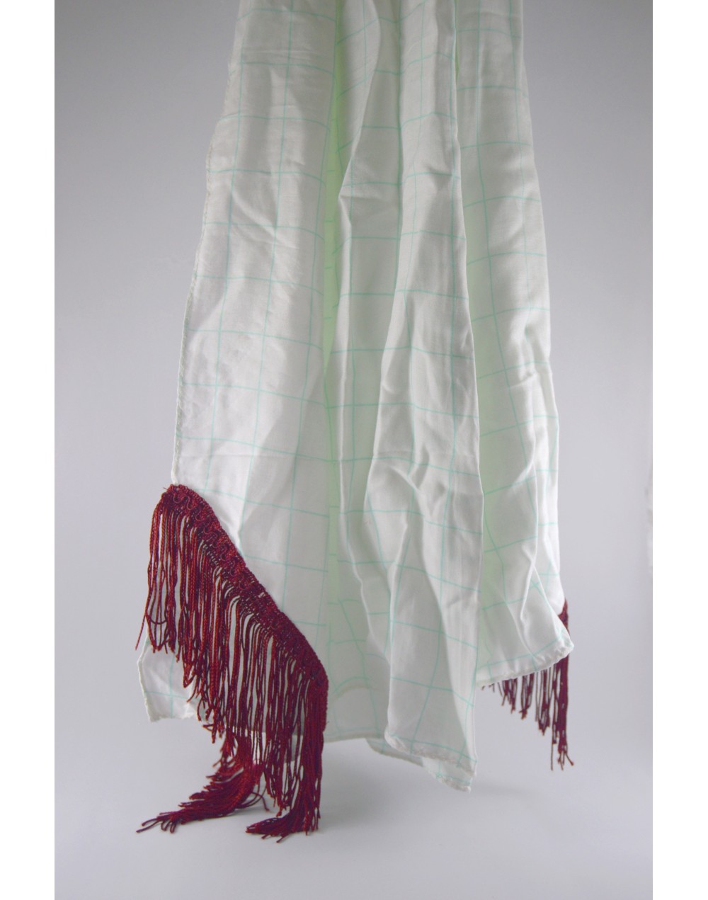 Pashmina Blanca cuadros