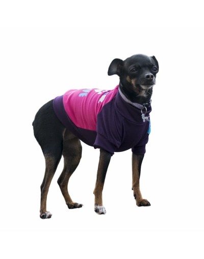 Camisetas para perros dog love fucsia