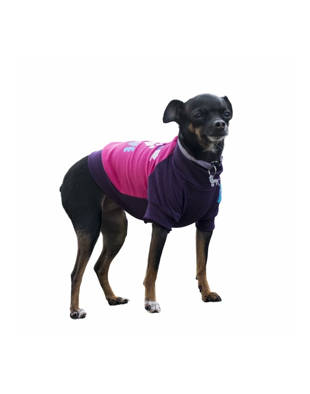 Camisetas para perros dog love fucsia