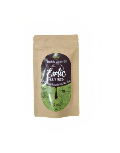 Frutas deshidratadas cubiertas cubiertas de chocolate 50g