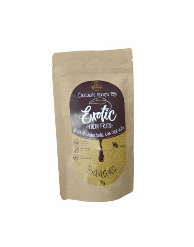 Frutas deshidratadas cubiertas cubiertas de chocolate 50g