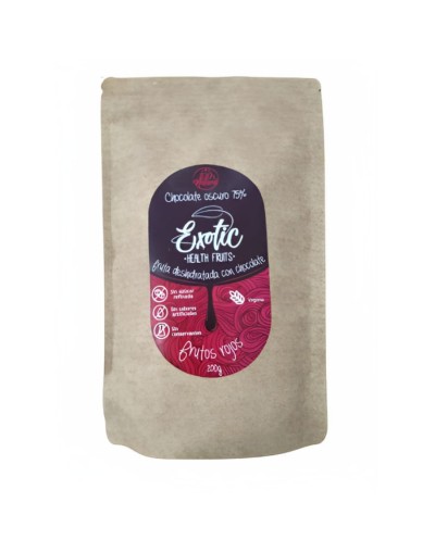Frutas deshidratadas cubiertas con chocolate 200g