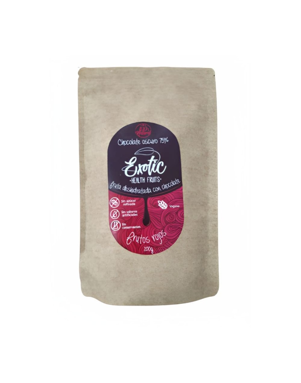 Frutas deshidratadas cubiertas con chocolate 200g