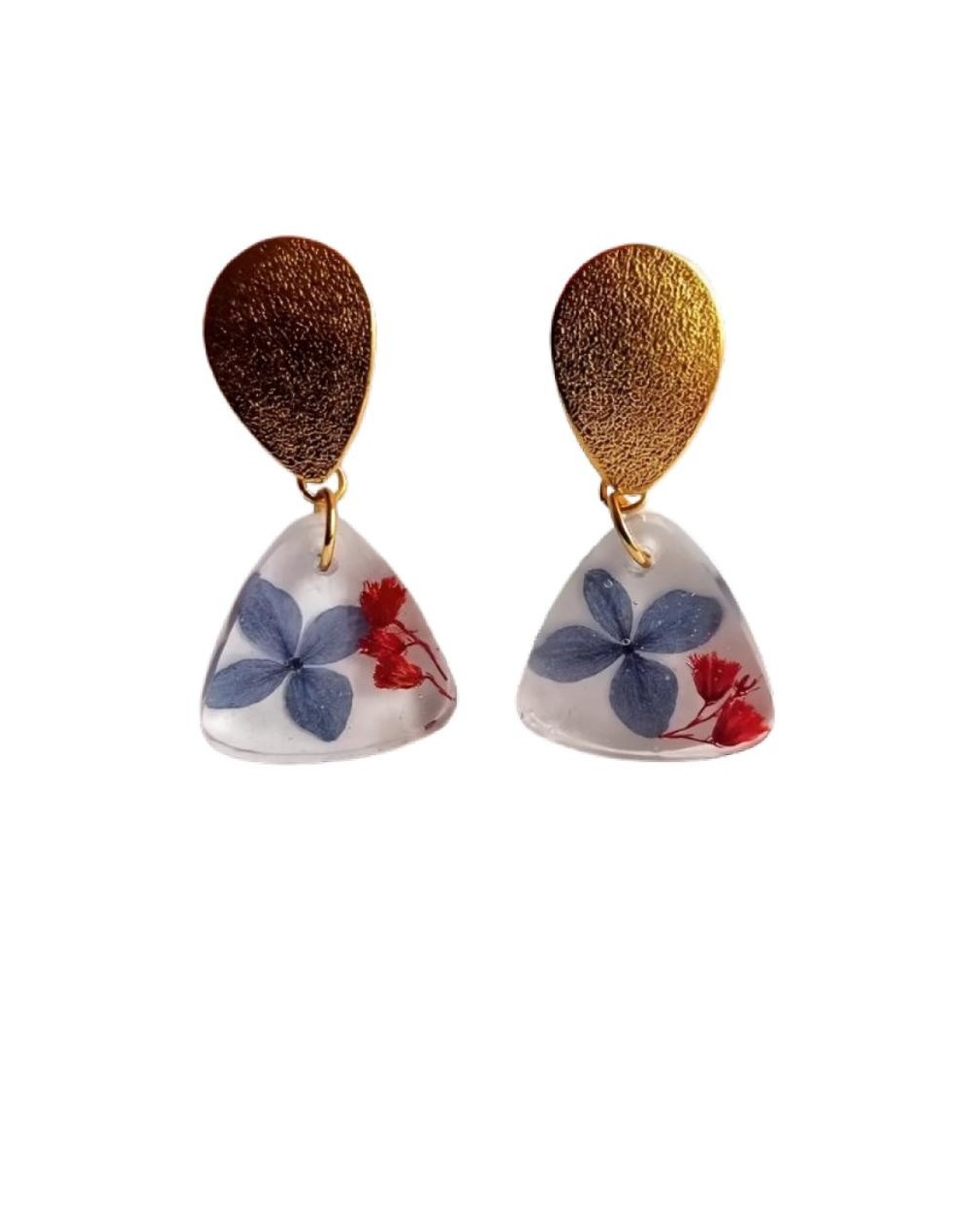 Juego de collar y aretes florecer dos