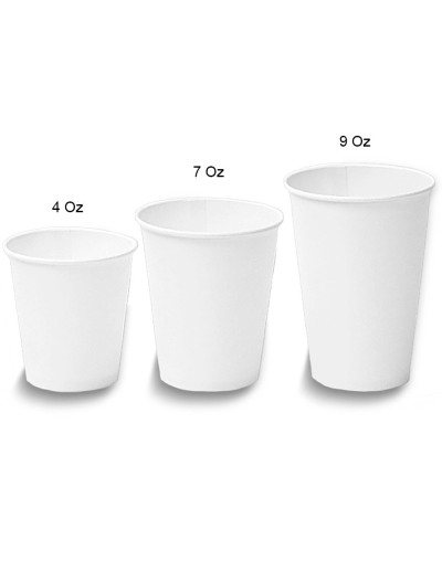 Vasos 4 onzas blanco bebida caliente 