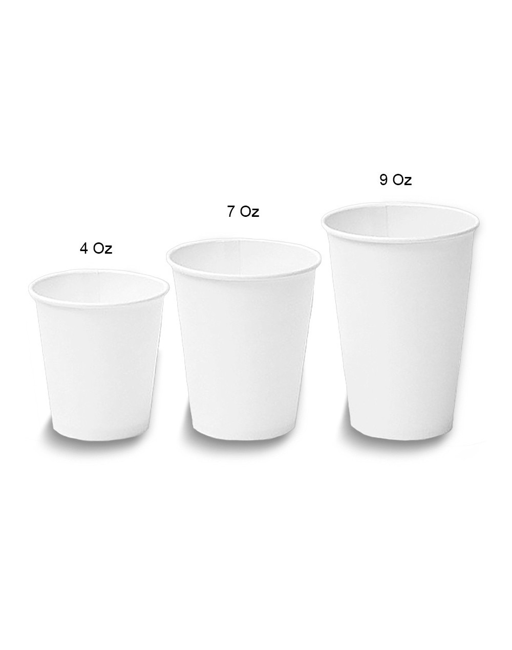 Vasos 4 onzas blanco bebida caliente 