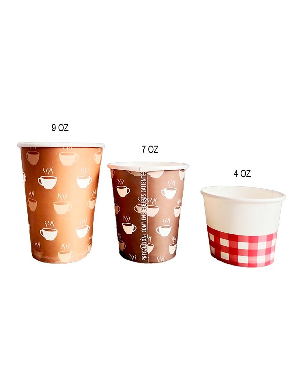 Vaso 4 onzas impreso bebida caliente