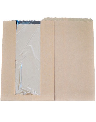 Bolsa panes varios con ventana kraft