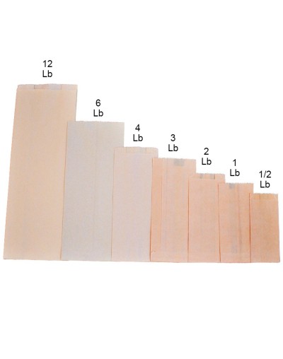 Bolsa 2 libras kraft