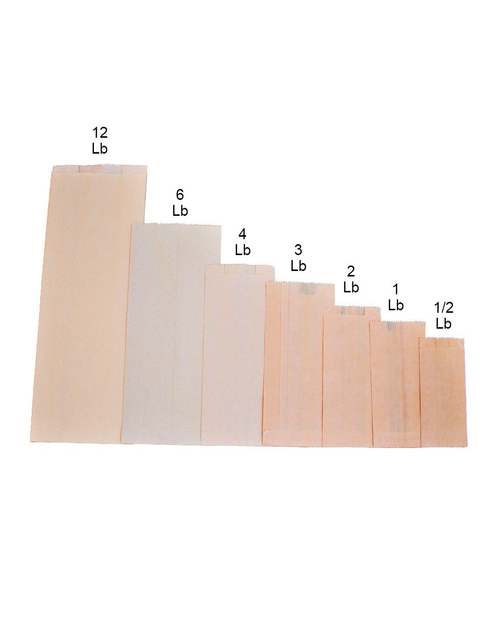 Bolsa 1 libra kraft