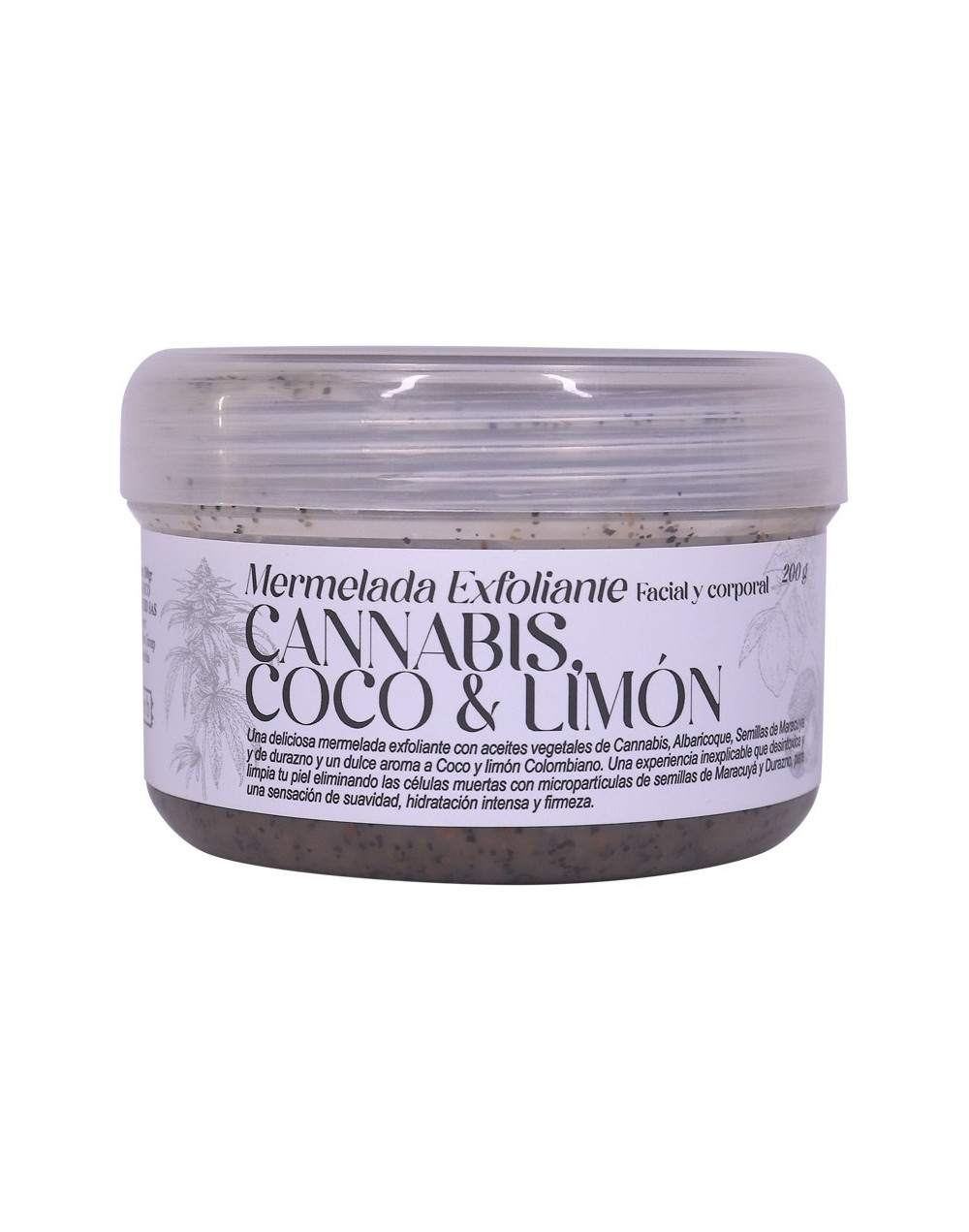 Mermelada exfoliante con cbd fragancia cocolimon
