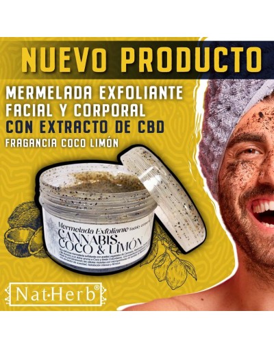 Mermelada exfoliante con cbd fragancia cocolimon