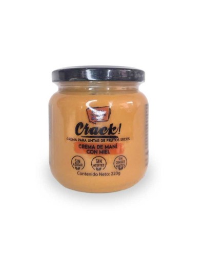 Crema de mani miel 220gr