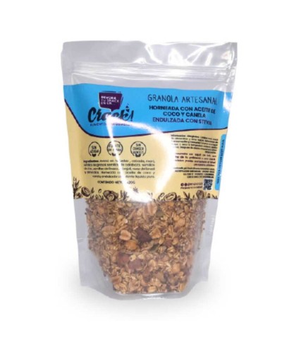 Granola artesanal stevia 420g