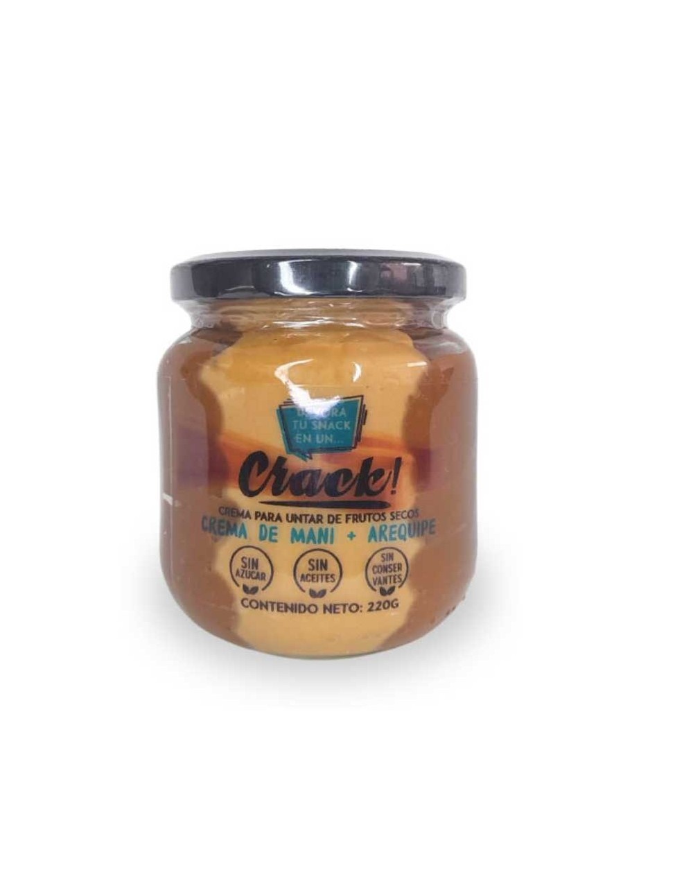 Crema de mani con arequipe 220gr
