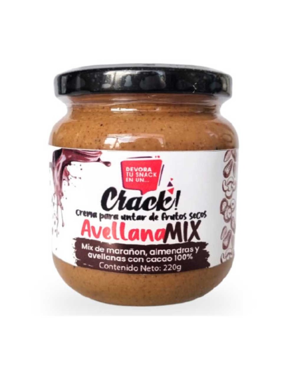 Crema mix de avellanas 220gr