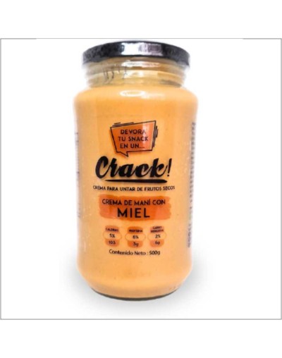 Crema de mani miel 500g