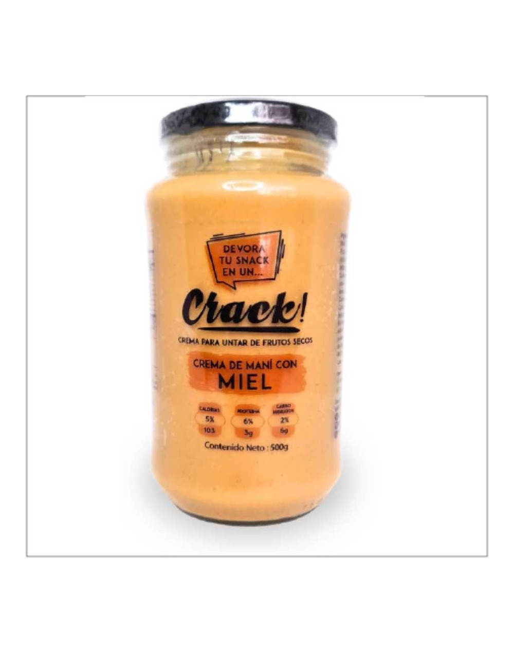 Crema de mani miel 500g