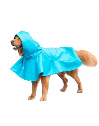 Impermeable para perro-azul celeste