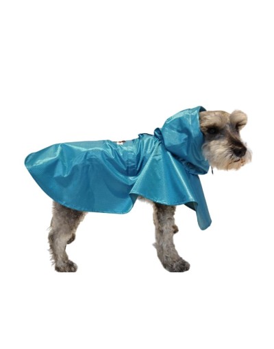 Impermeable para perro-azul celeste