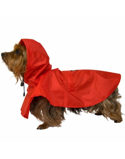 Impermeable para perro rojo