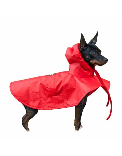 Impermeable para perro rojo