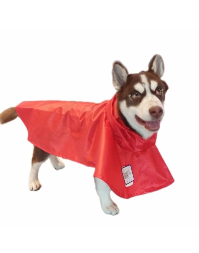 Impermeable para perro rojo