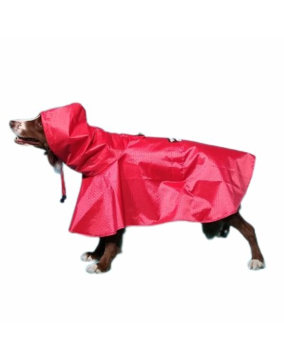 Impermeable para perro rojo