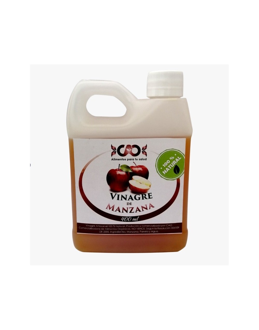 Vinagre pet manzana de 400 ml