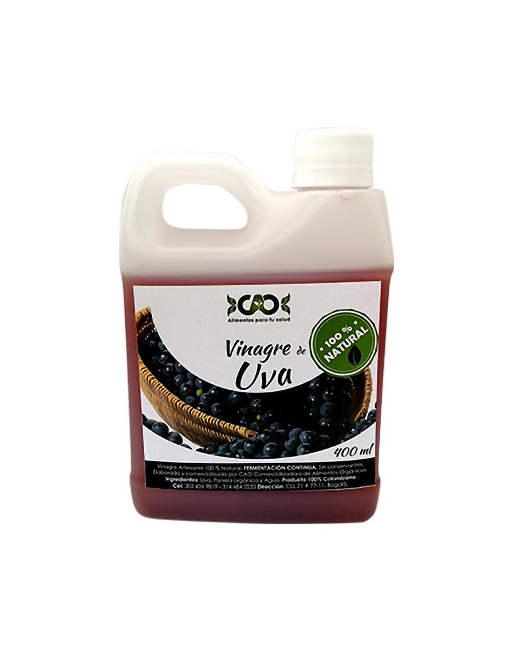 Vinagre de uva 400ml pet
