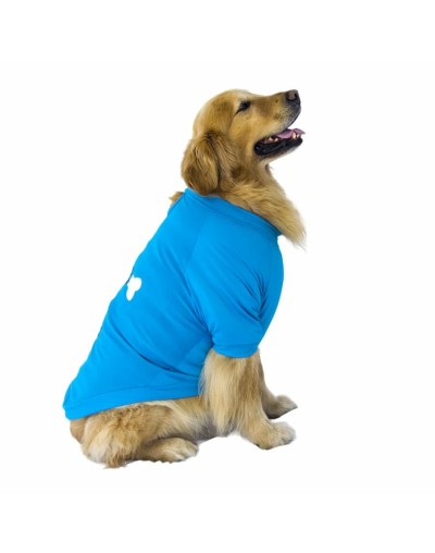Camisetas para perros dog love azul