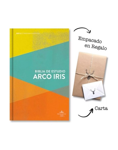 Biblia De Estudio Rvr60 Arcoiris Multicolor Tapa Dura Nueva Presentacion
