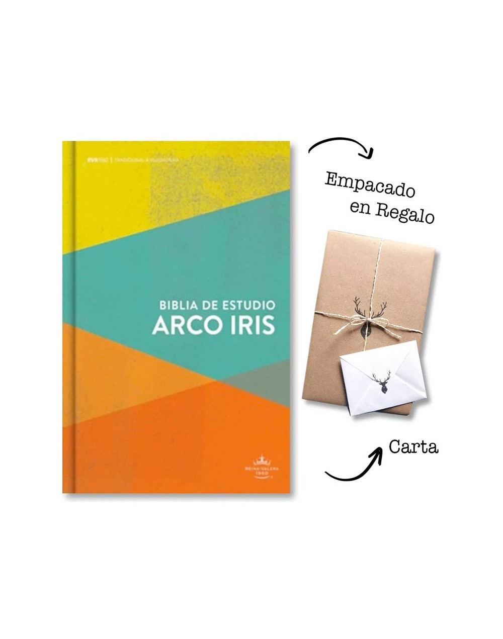 Biblia De Estudio Rvr60 Arcoiris Multicolor Tapa Dura Nueva Presentacion