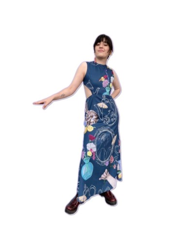 vestido Juana con print Bodegón