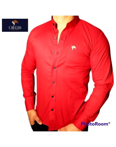 CAMISA MANGA LARGA ROJA