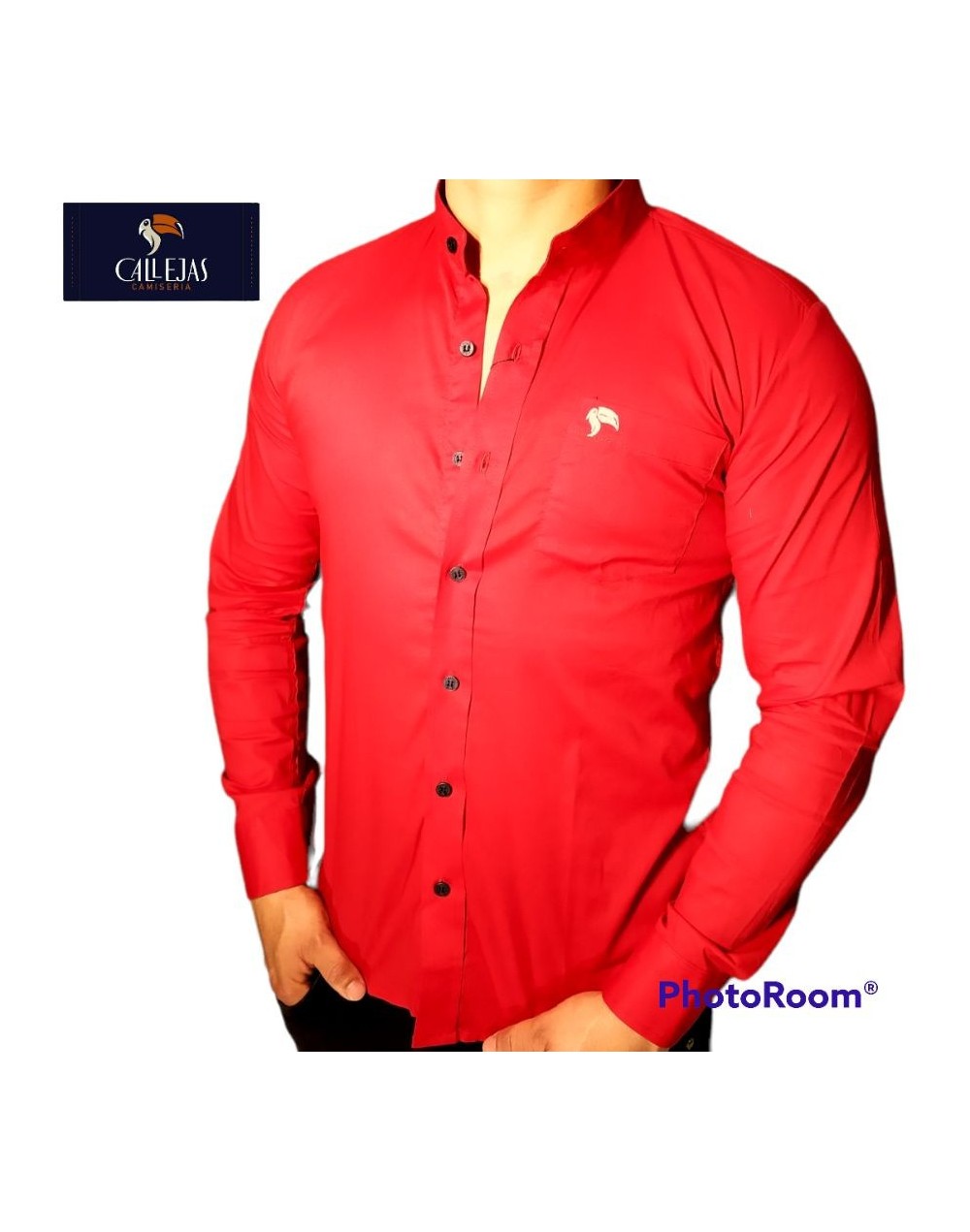 CAMISA MANGA LARGA ROJA