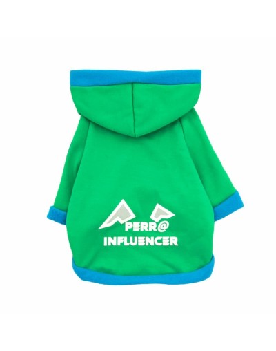 Buzo para perro influencer-verde