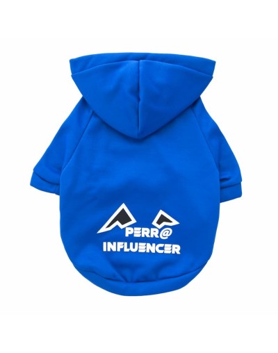 Buzo para perro influencer-azul rey